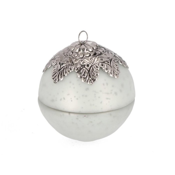 CANDELA A SFERA BIANCA D12.5 C